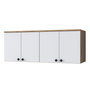 Hanah Home Armario Multiusos BA120 - 2670 Nogal y Blanco